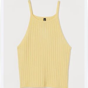 ❤️ H&M | Divided Yellow Ribbed Sweater Tank
